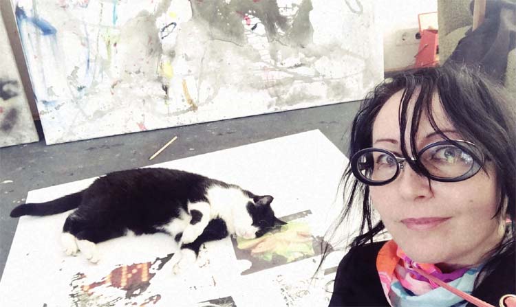 silviasun silvia sun austrianartist präsidentin die kunstschaffenden  contemporary studio Linz cat